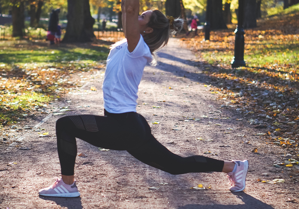 Outdoor fitness class